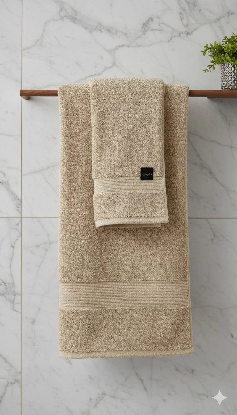 1 PC Bath Towel-L/Brown