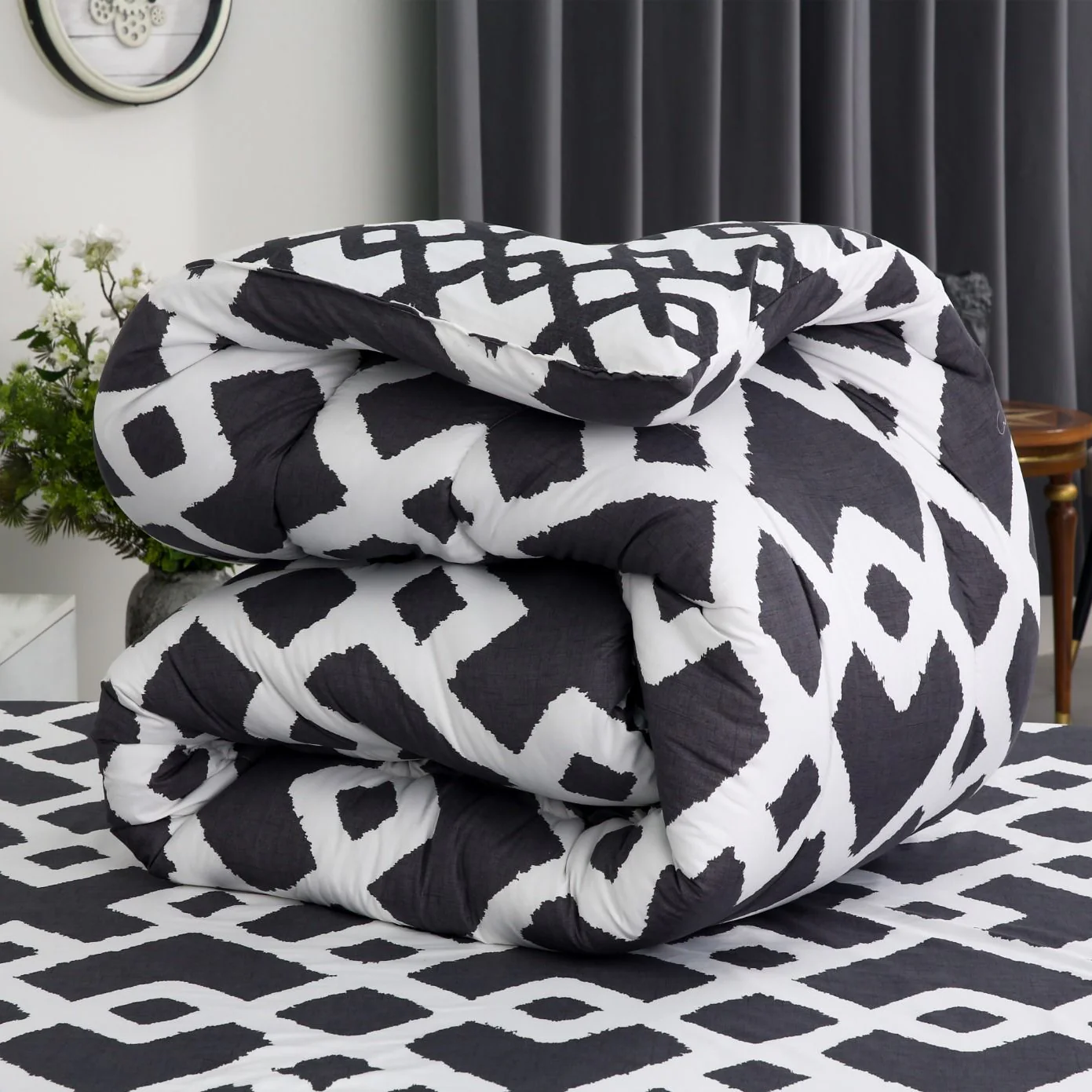 1 PC Single Razai-Grey Diamond