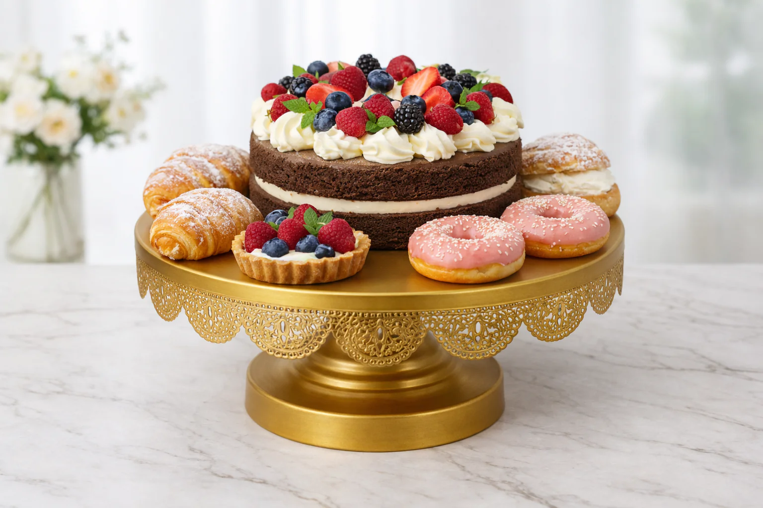 10 Inches Cake Stand Gold (SA2510-072) - Image 3