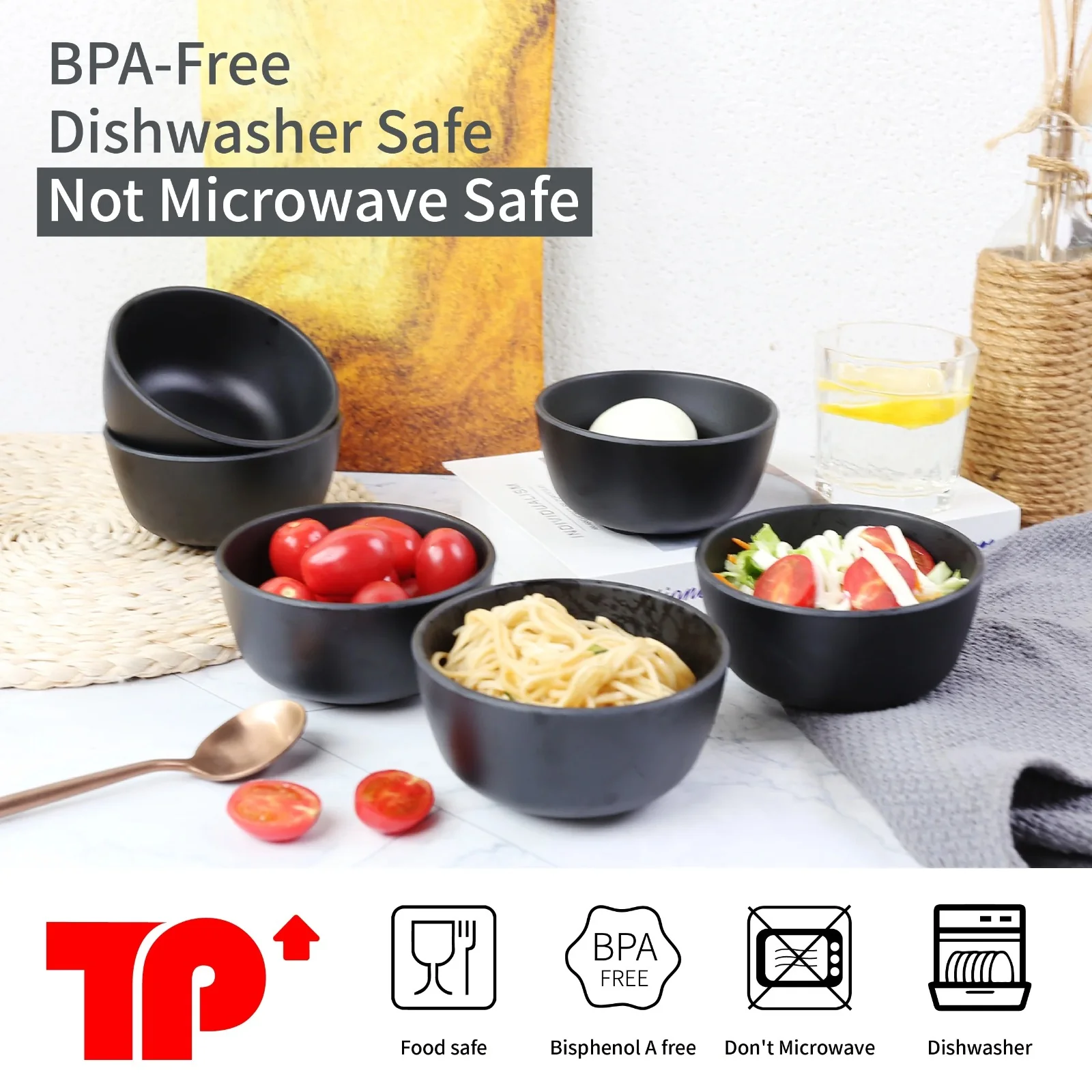 13 PCs Soup/Noddles Serving Bowls-SA2408-205 - Image 13