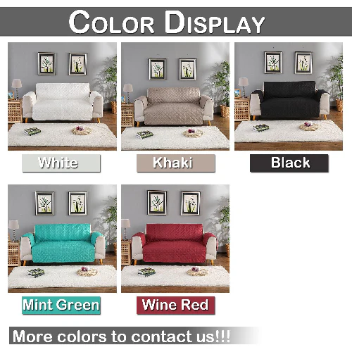 2 Seater sofa cover Blue Polka - Image 2
