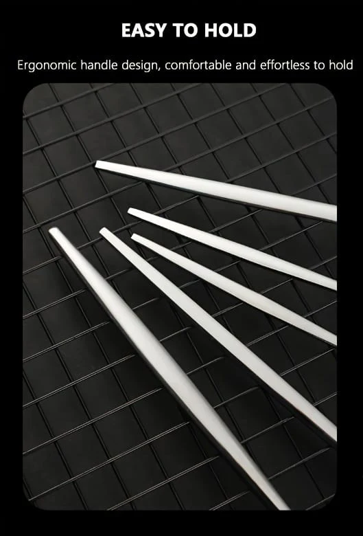 24 PCs Premium Steel Cutlery Set- (4404) Silver - Image 4