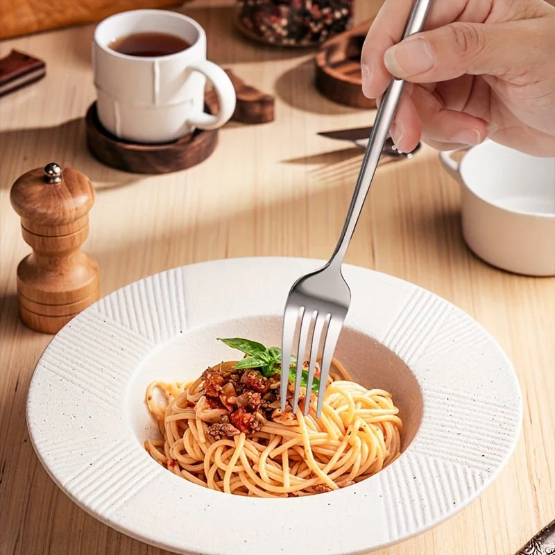 24 PCs Premium Steel Cutlery Set- (4404) Silver - Image 9