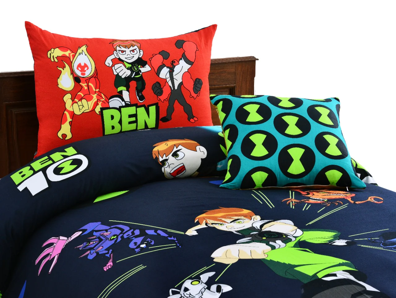 2Pcs Digital Printed Single Bed Sheet- Ben10 - Image 2