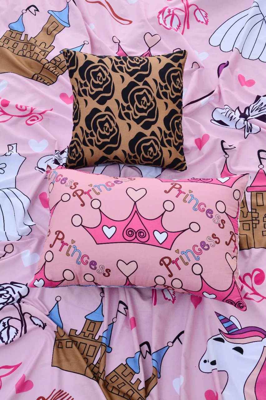 2Pcs Digital Printed Single Bed Sheet- Disney World - Image 6