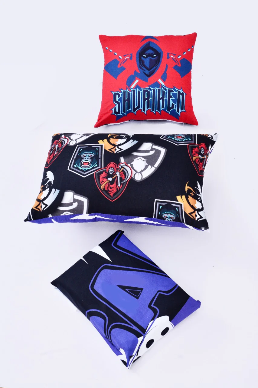 2Pcs Digital Printed Single Bed Sheet- Gamer - Image 5