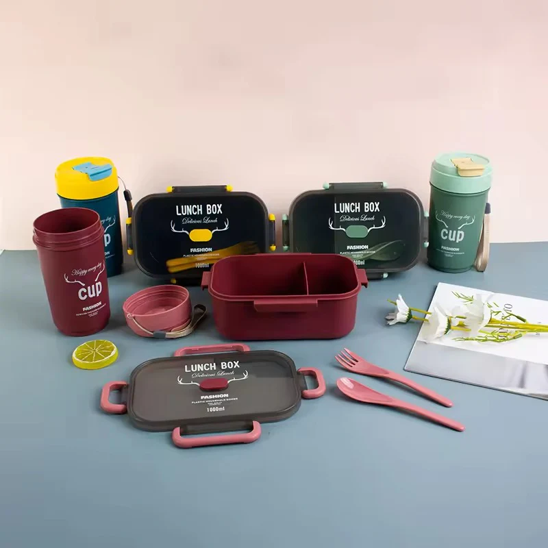 2PCS Lunch Box Set-Mate (5896)Green - Image 2