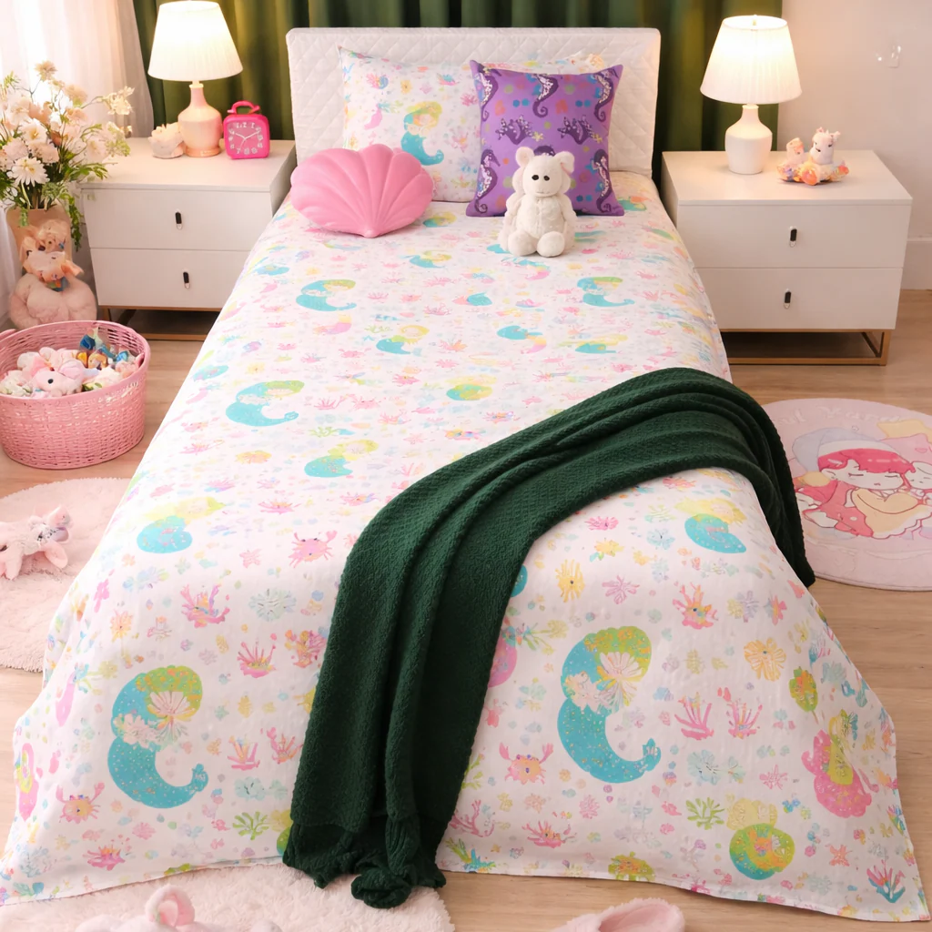 2Pcs Single Bed Sheet-SB261