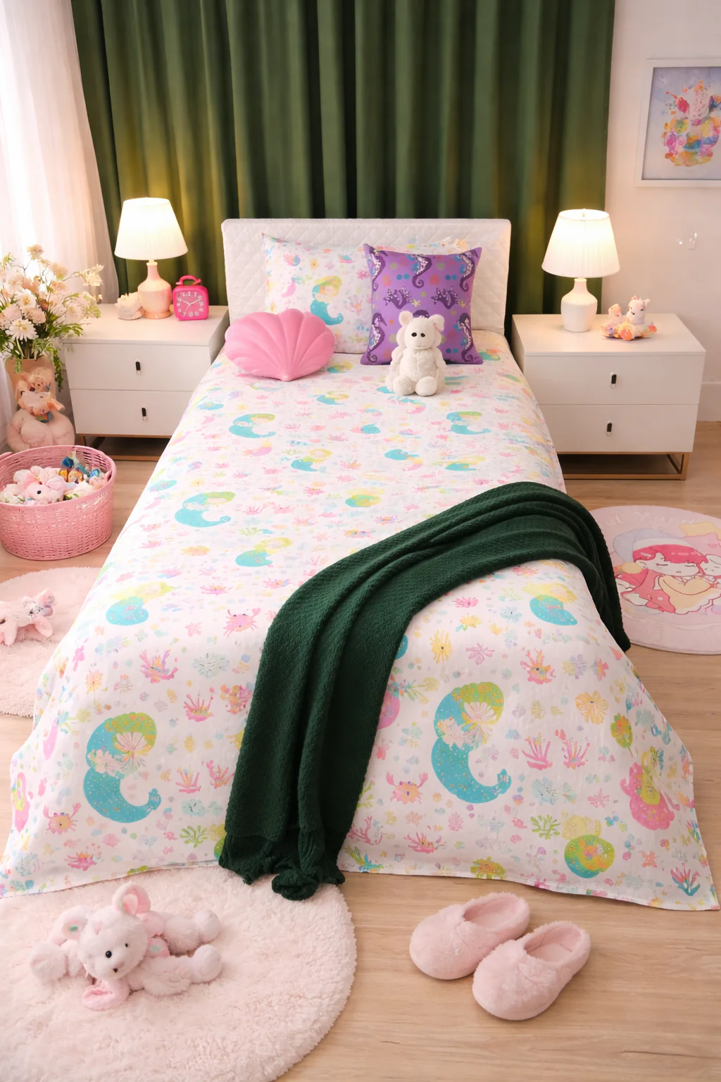 2Pcs Single Bed Sheet-SB261 - Image 2
