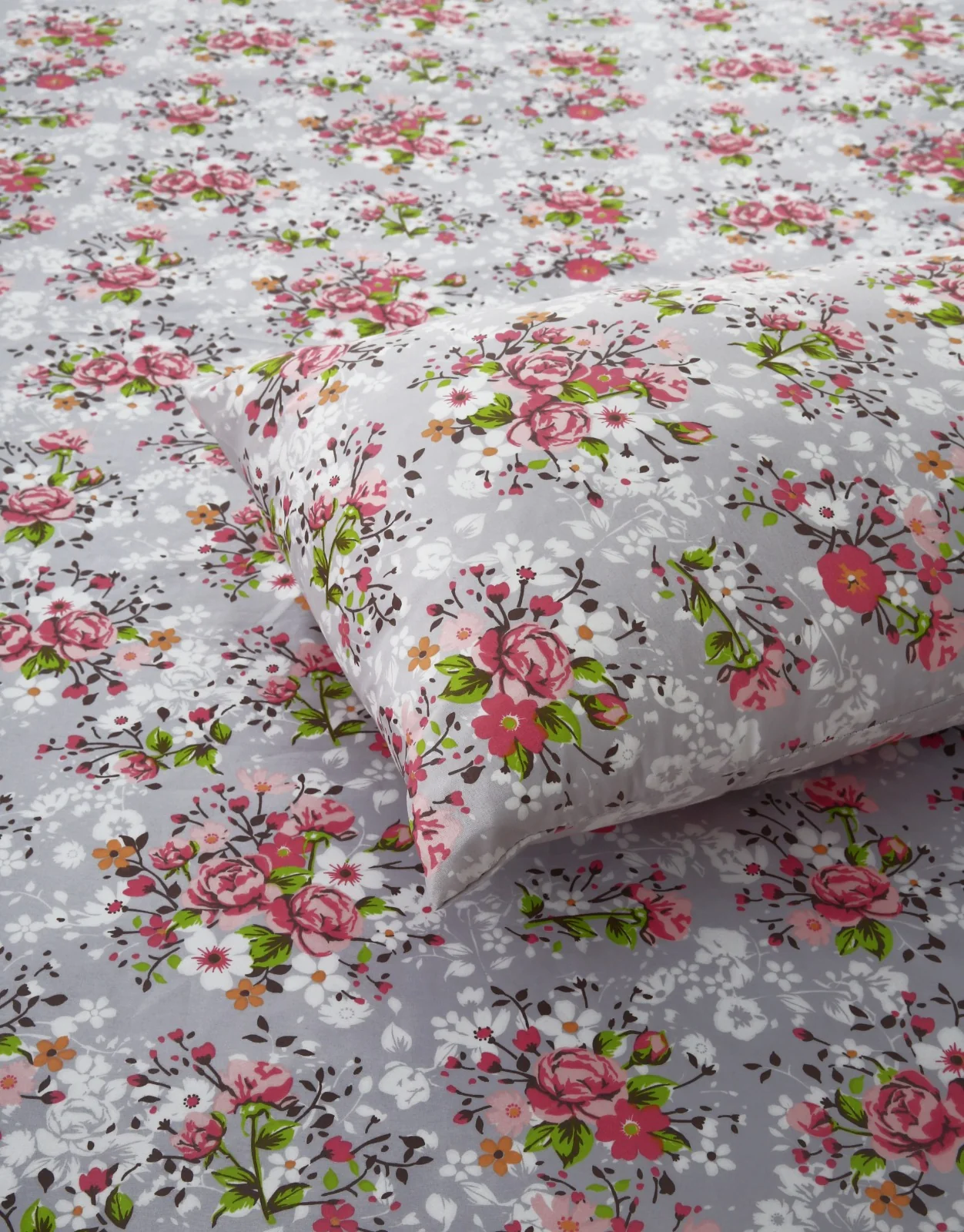 2Pcs Single Bed Sheet-Morning Glory - Image 2