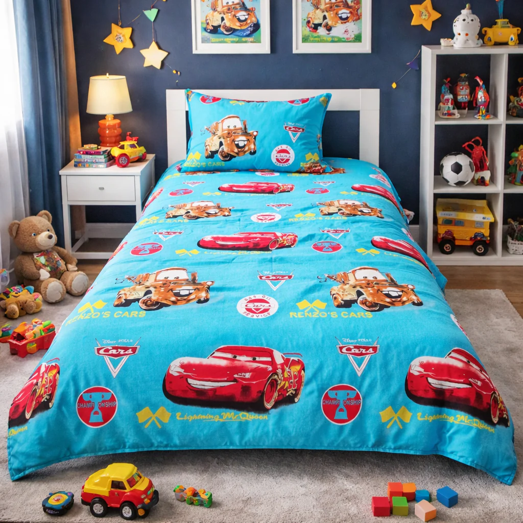 2Pcs Single Bed Sheet-NP04