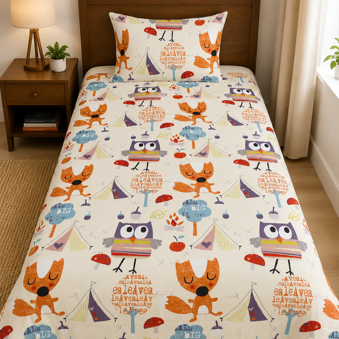 2Pcs Single Bed Sheet- SB-183