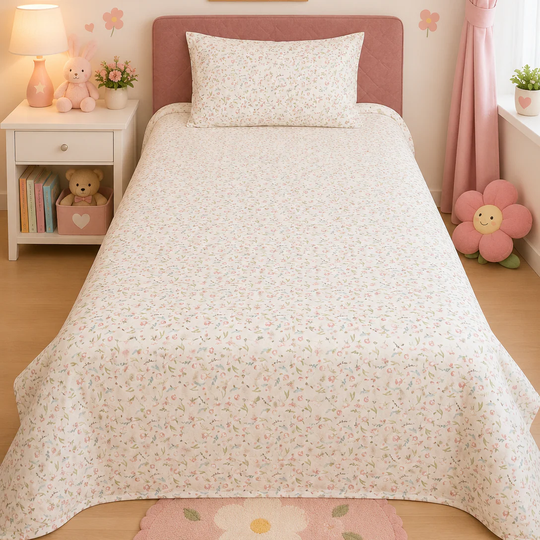 2Pcs Single Bed Sheet- Sb148