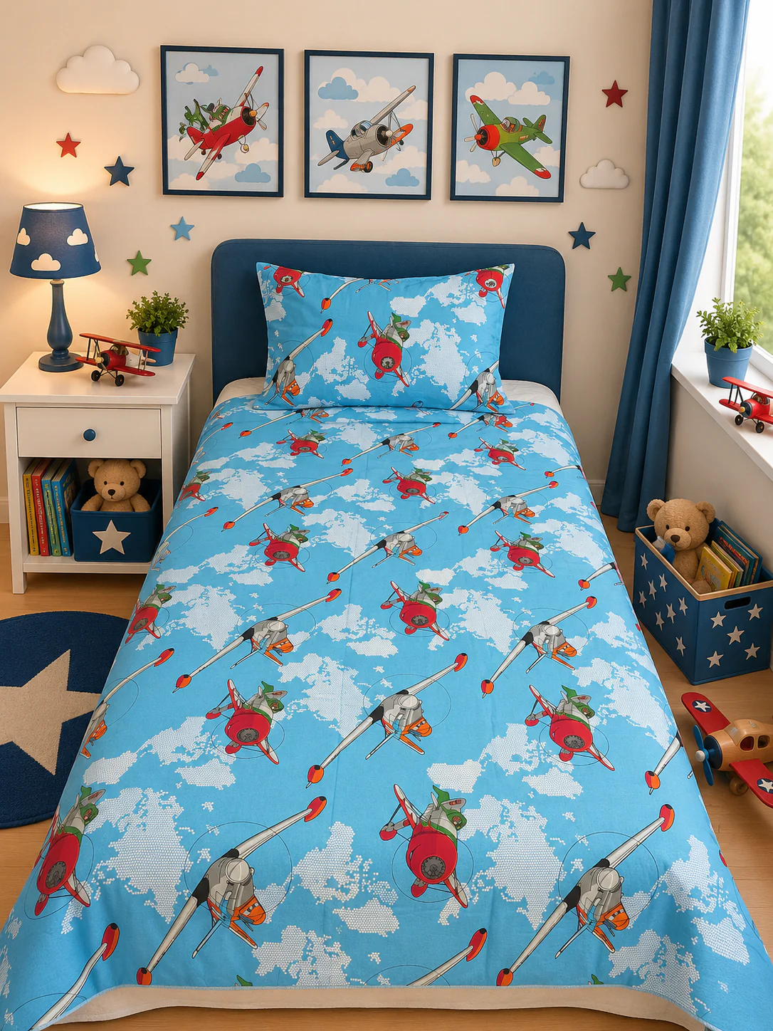 2Pcs Single Bed Sheet- Sb179 - Image 2