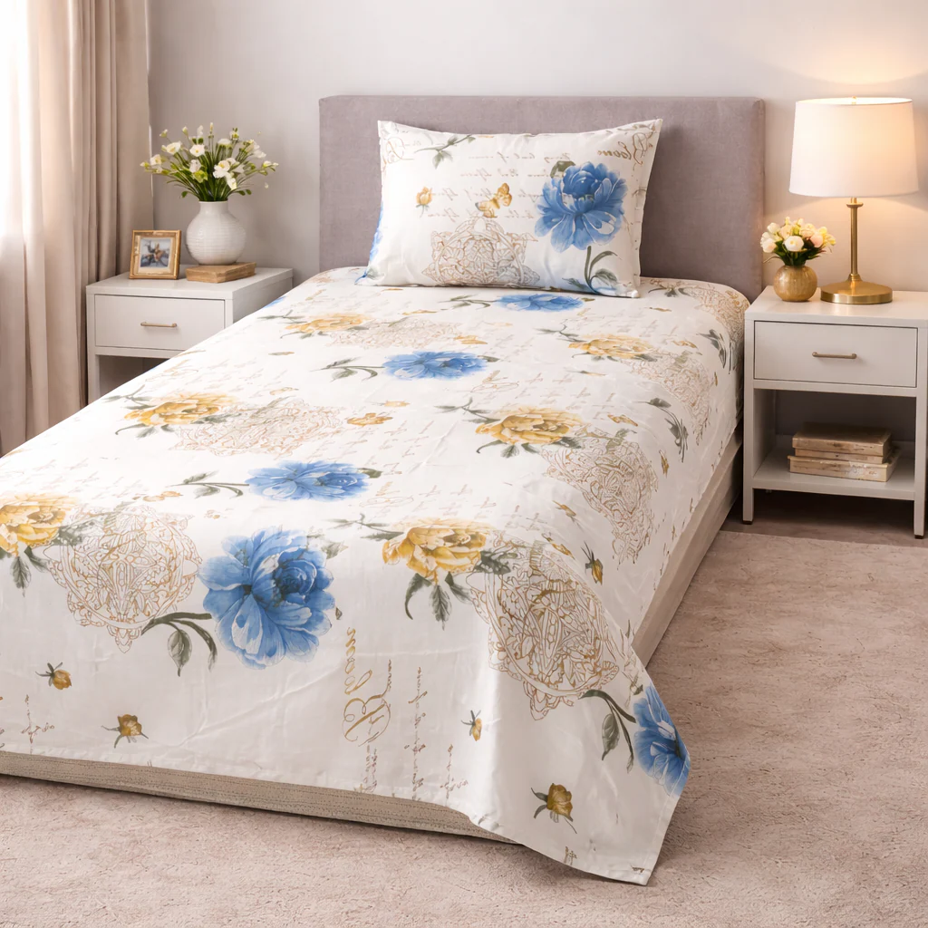 2Pcs Single Bed Sheet-SB293 - Image 2