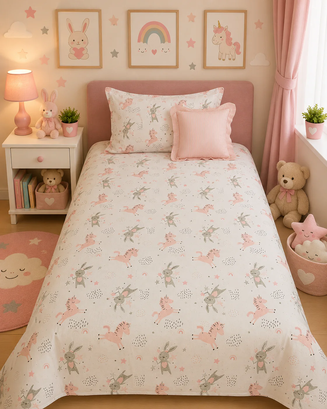 2Pcs Single Bed Sheet- Sb296 - Image 2