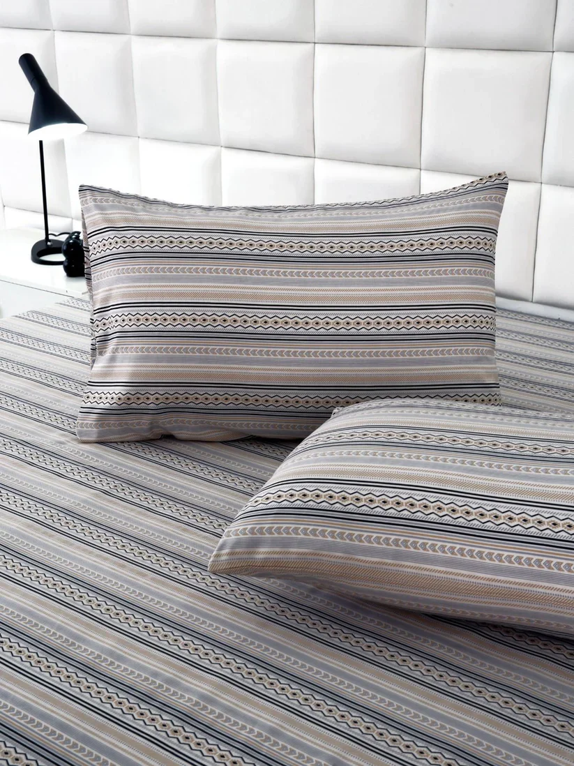 2Pcs Single Bed Sheet- Slate - Image 2