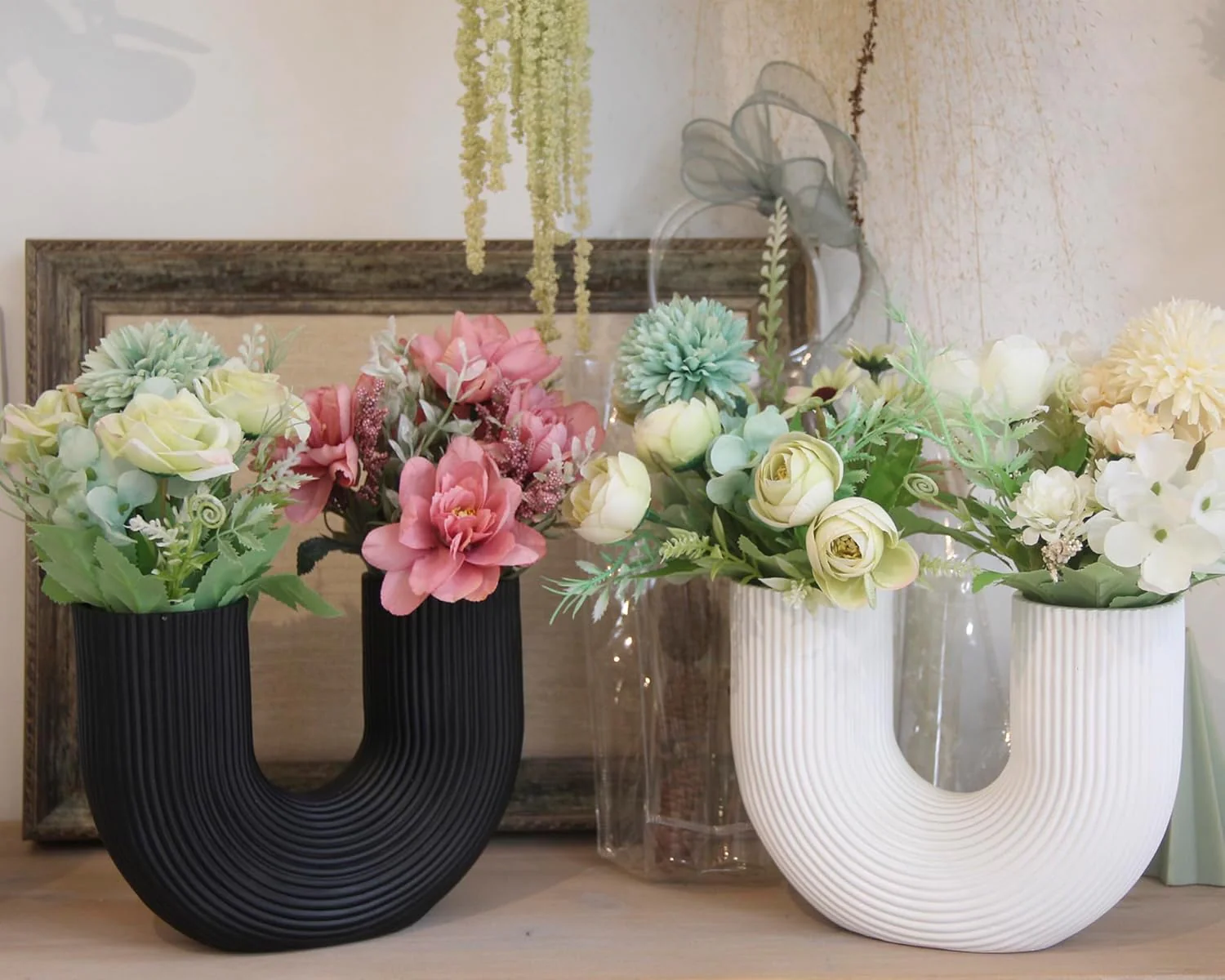 2PCs U-Shaped Boho Style Vase (SA2510-098)