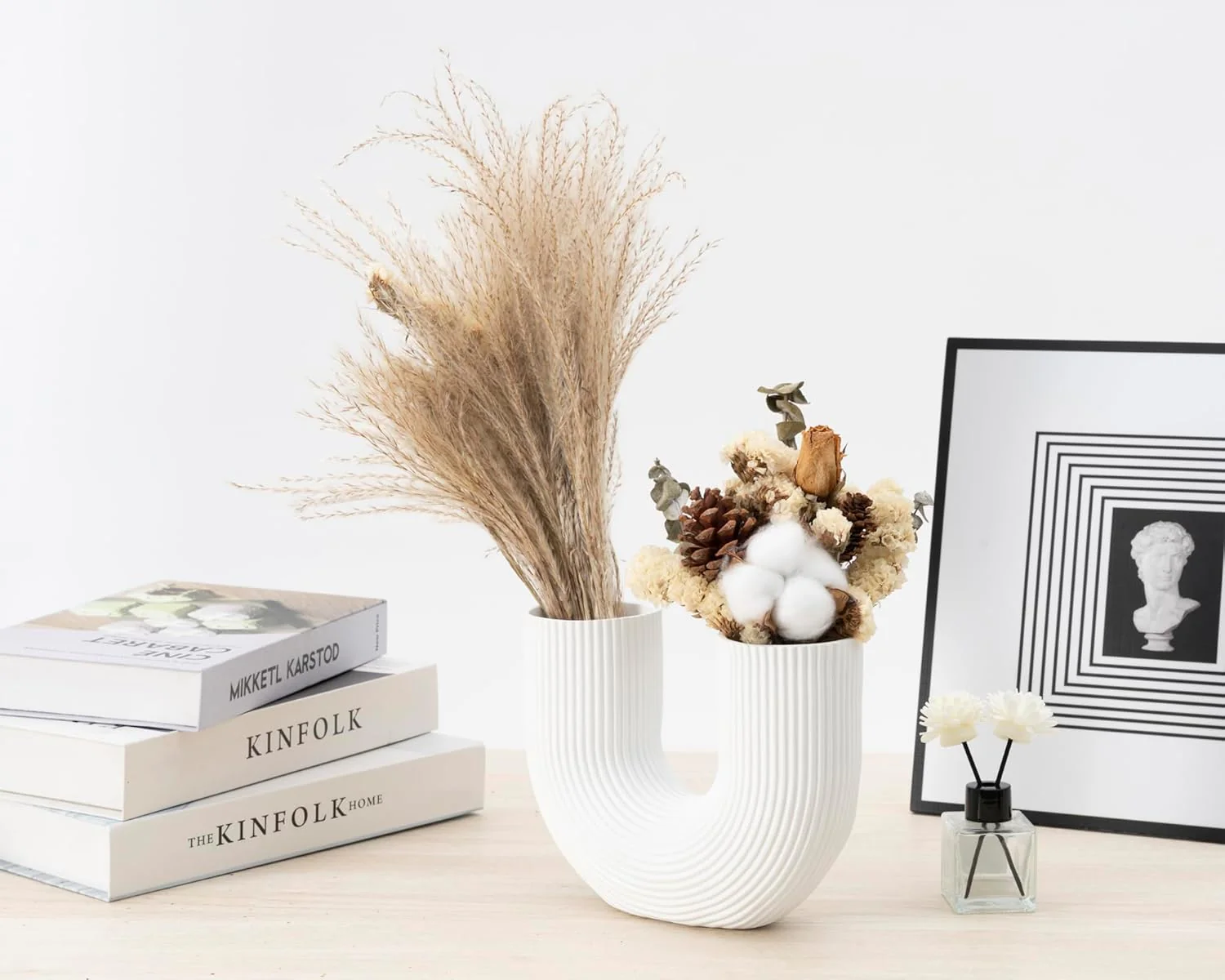 2PCs U-Shaped Boho Style Vase (SA2510-098) - Image 3