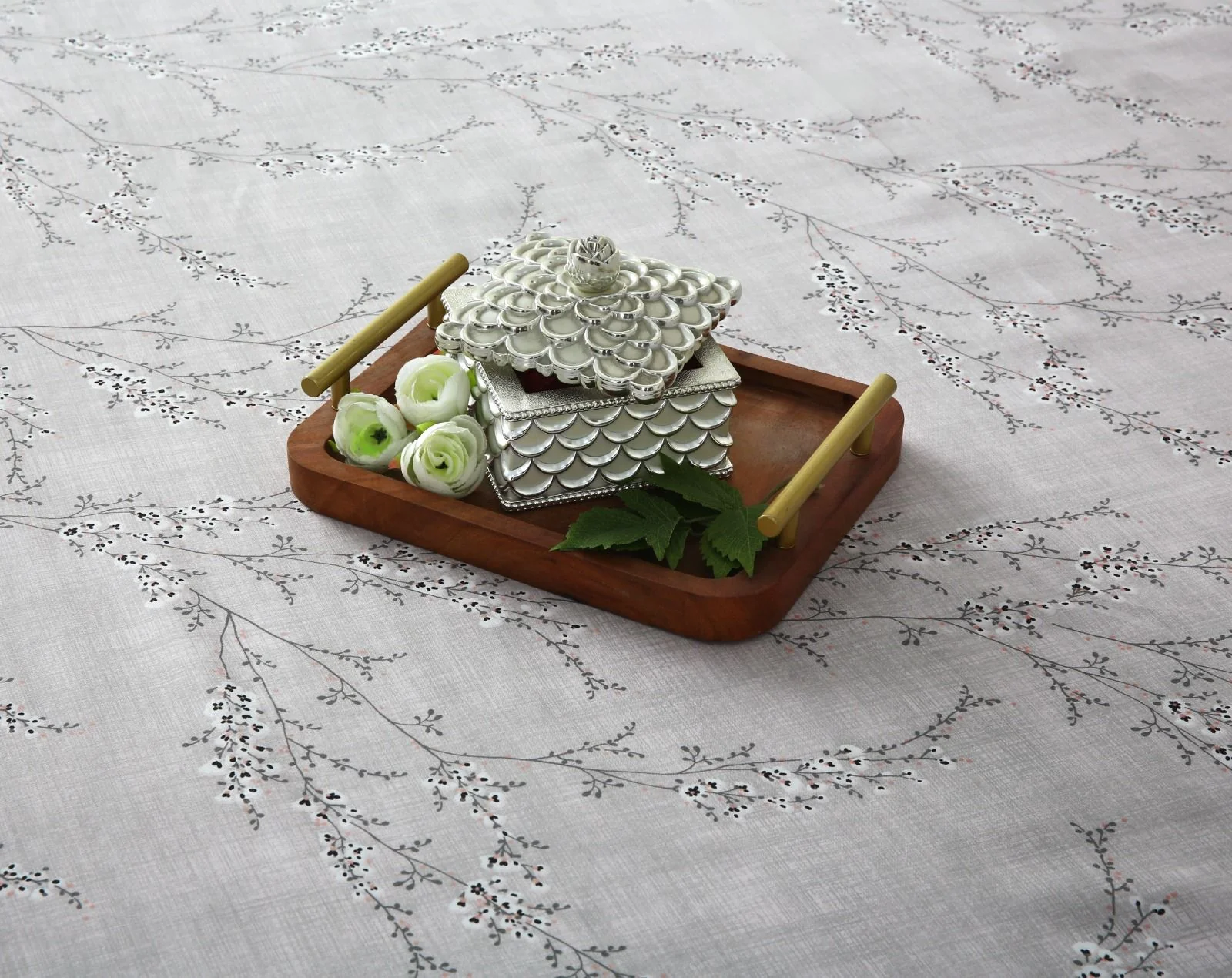 3 PCs Double Bed Sheet- Jaipur Waves - Image 6