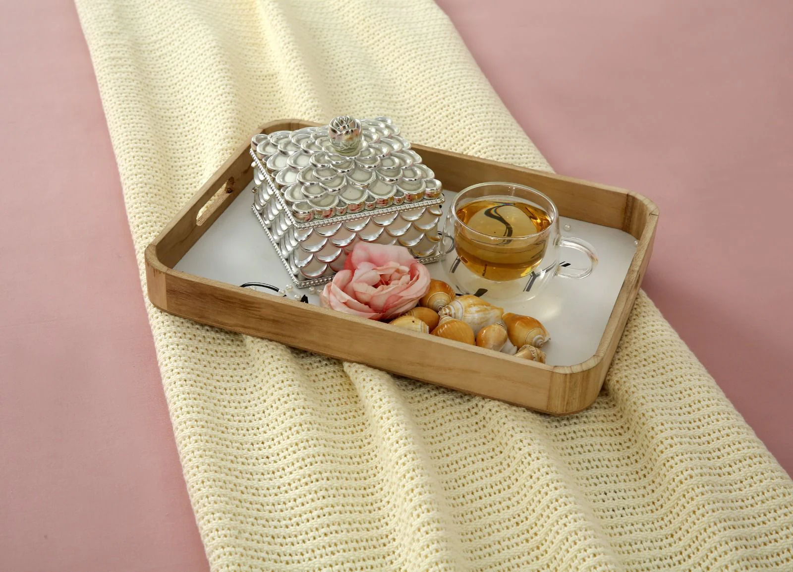 3 PCs Double Bed Sheet- Rose - Image 11