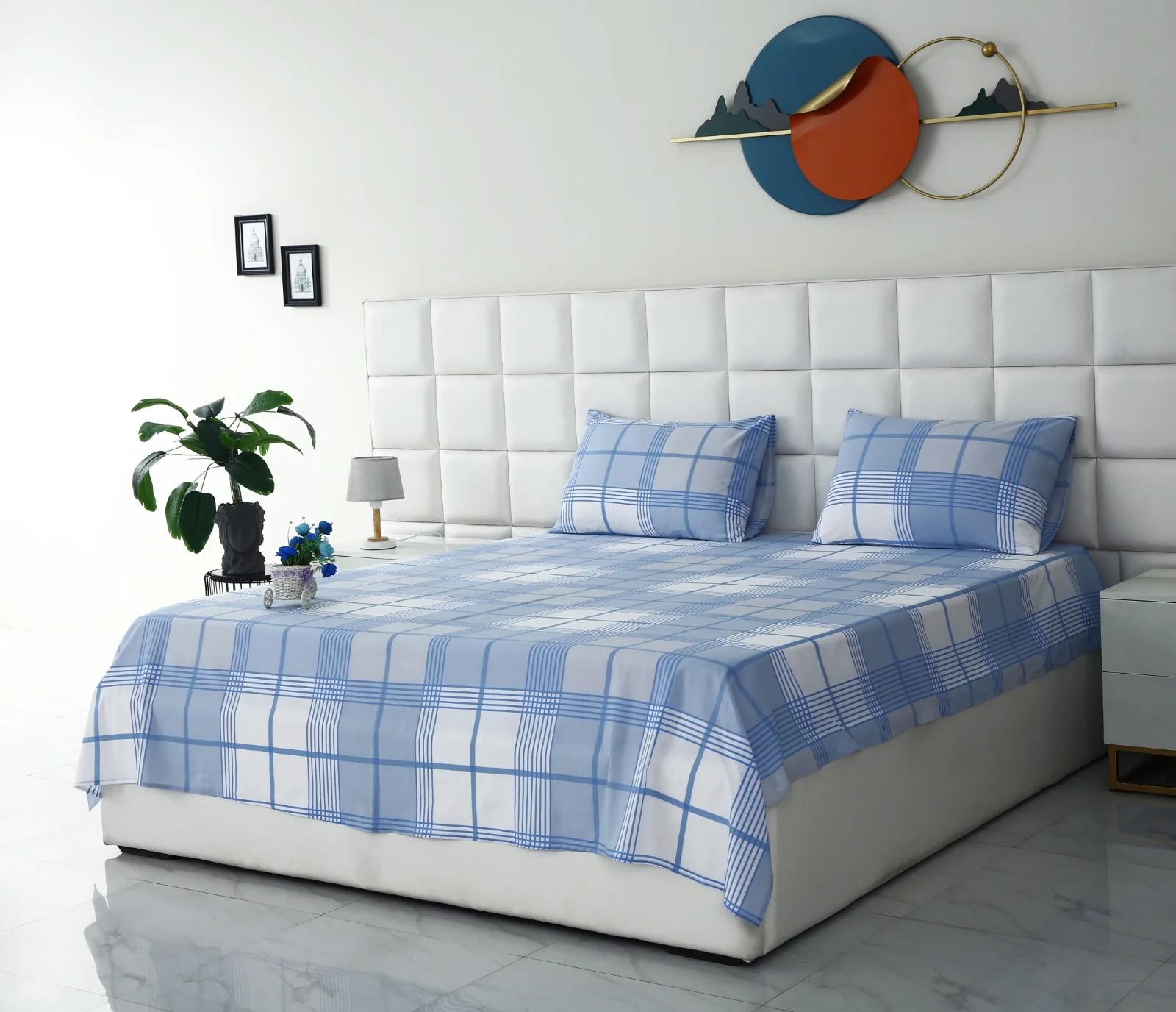 3 PCs Double Bed Sheet-DB344 - Image 8