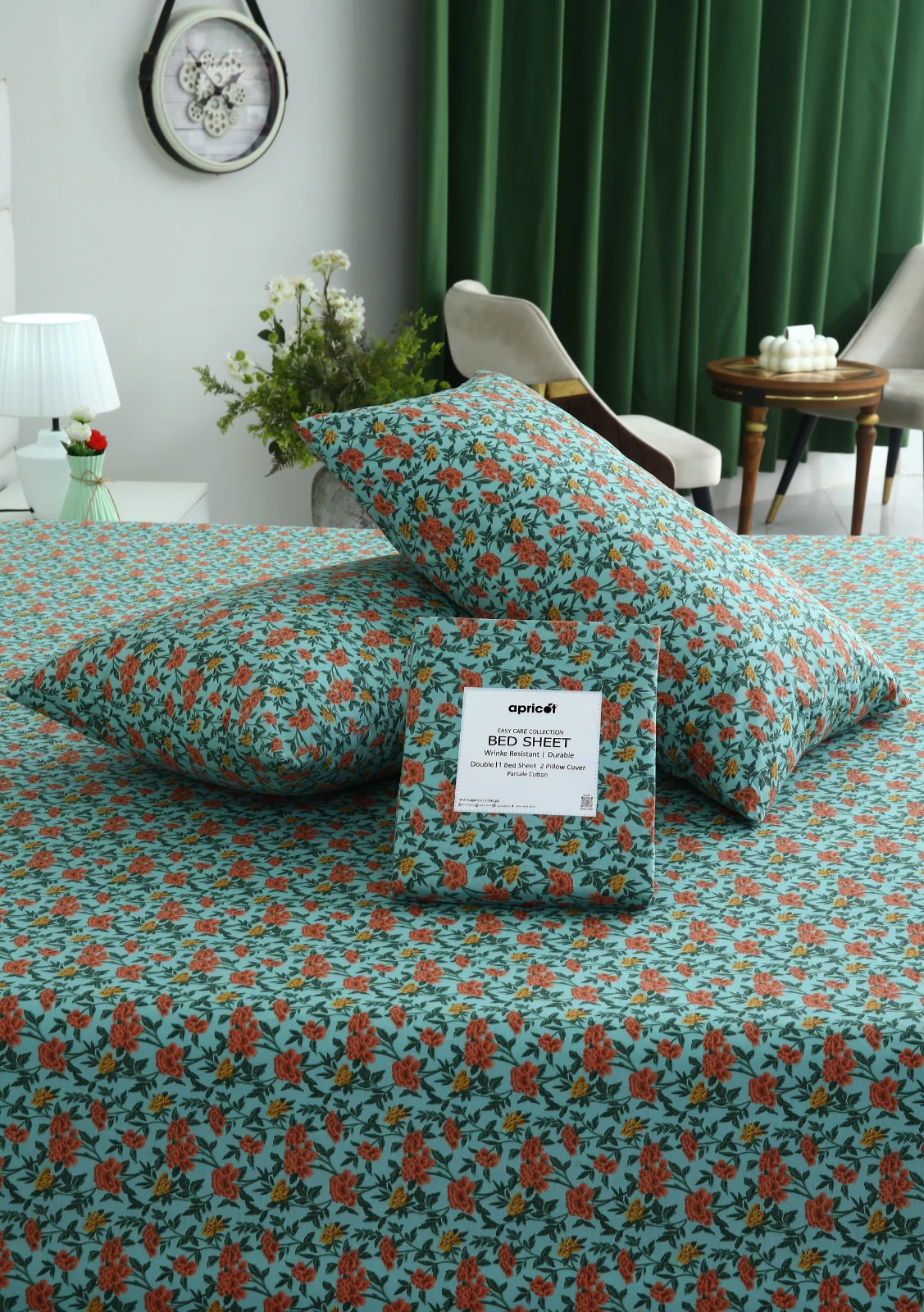 3 PCs Double Bed Sheet With Same Packing- Peach Fuzz - Image 11
