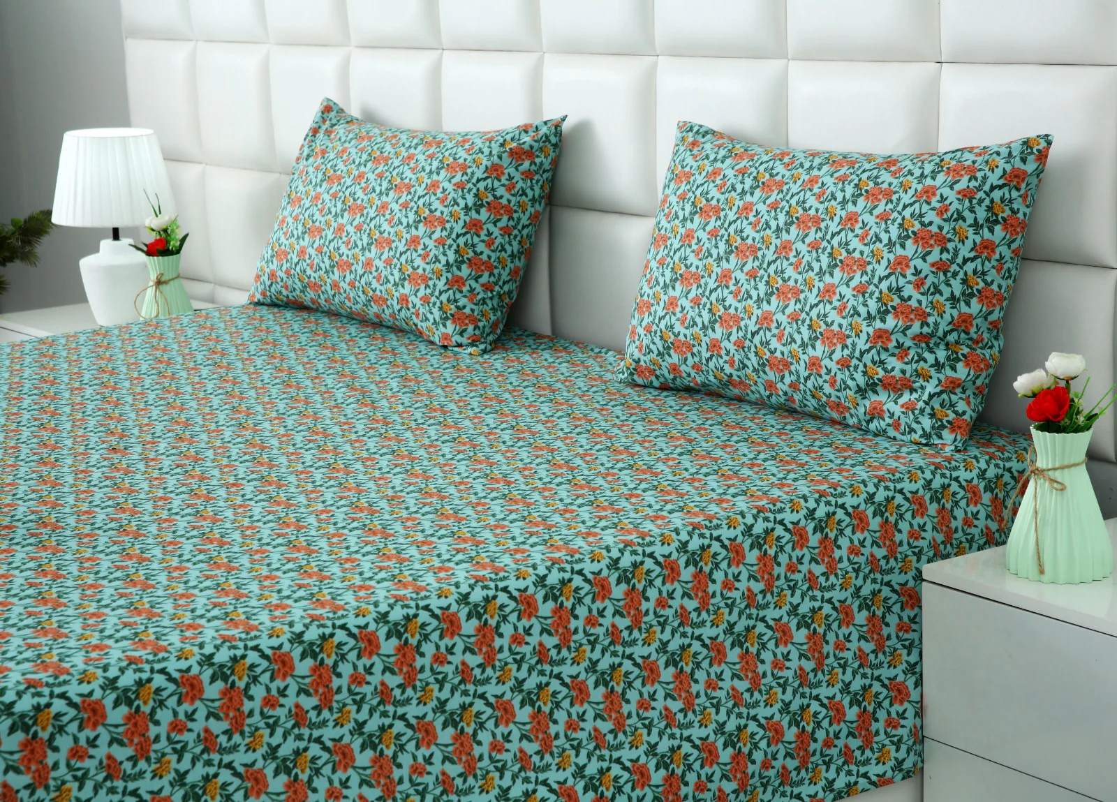 3 PCs Double Bed Sheet With Same Packing- Peach Fuzz - Image 4
