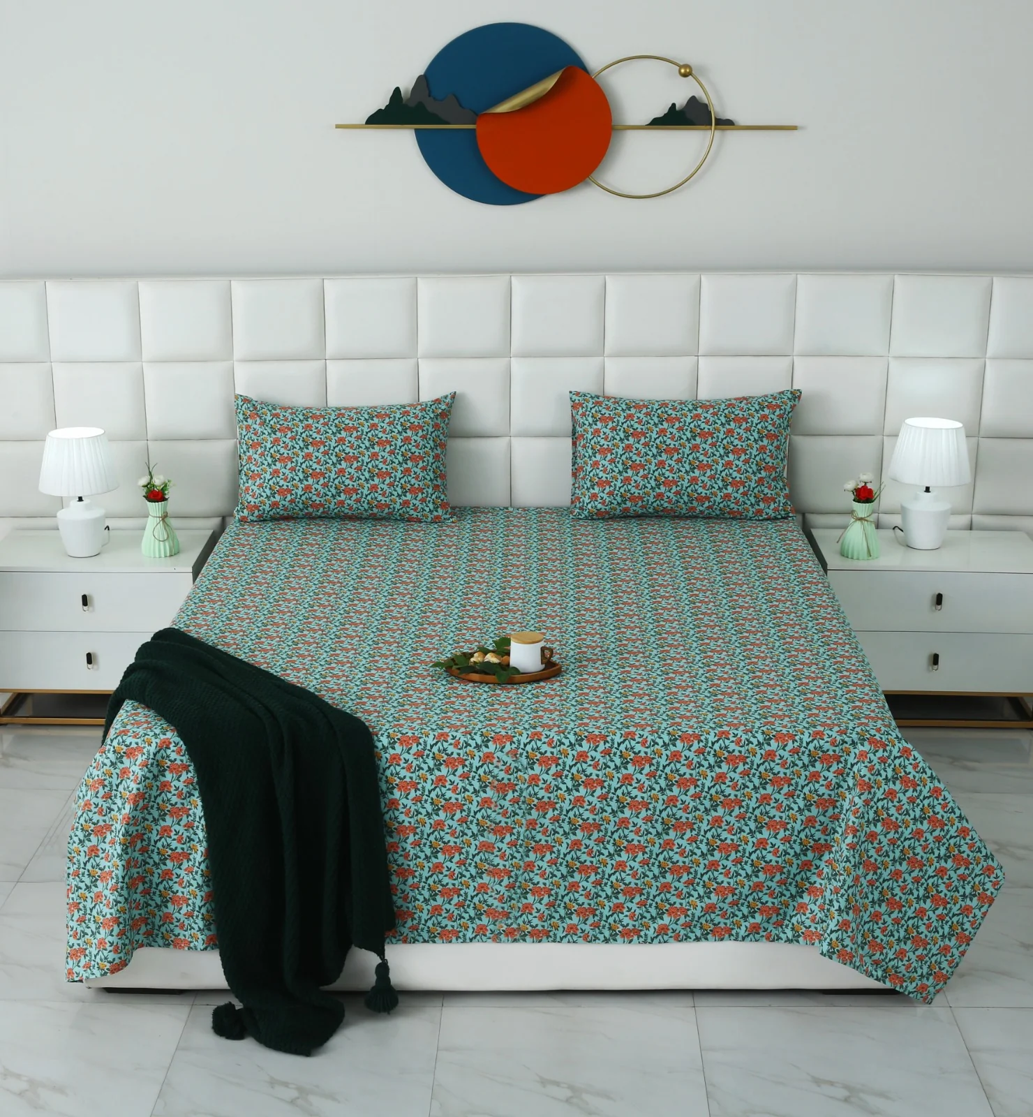 3 PCs Double Bed Sheet With Same Packing- Peach Fuzz - Image 5