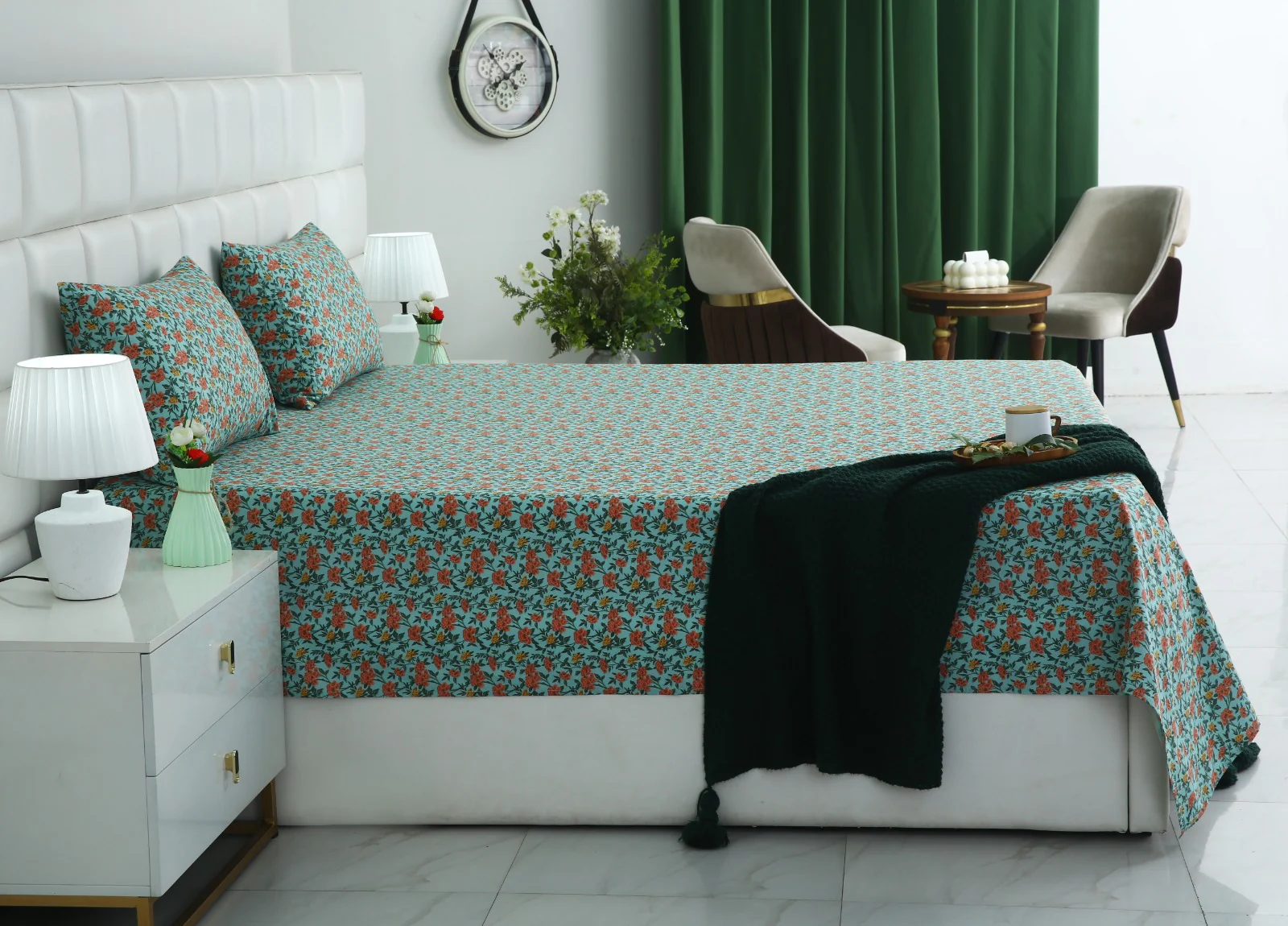 3 PCs Double Bed Sheet With Same Packing- Peach Fuzz - Image 6