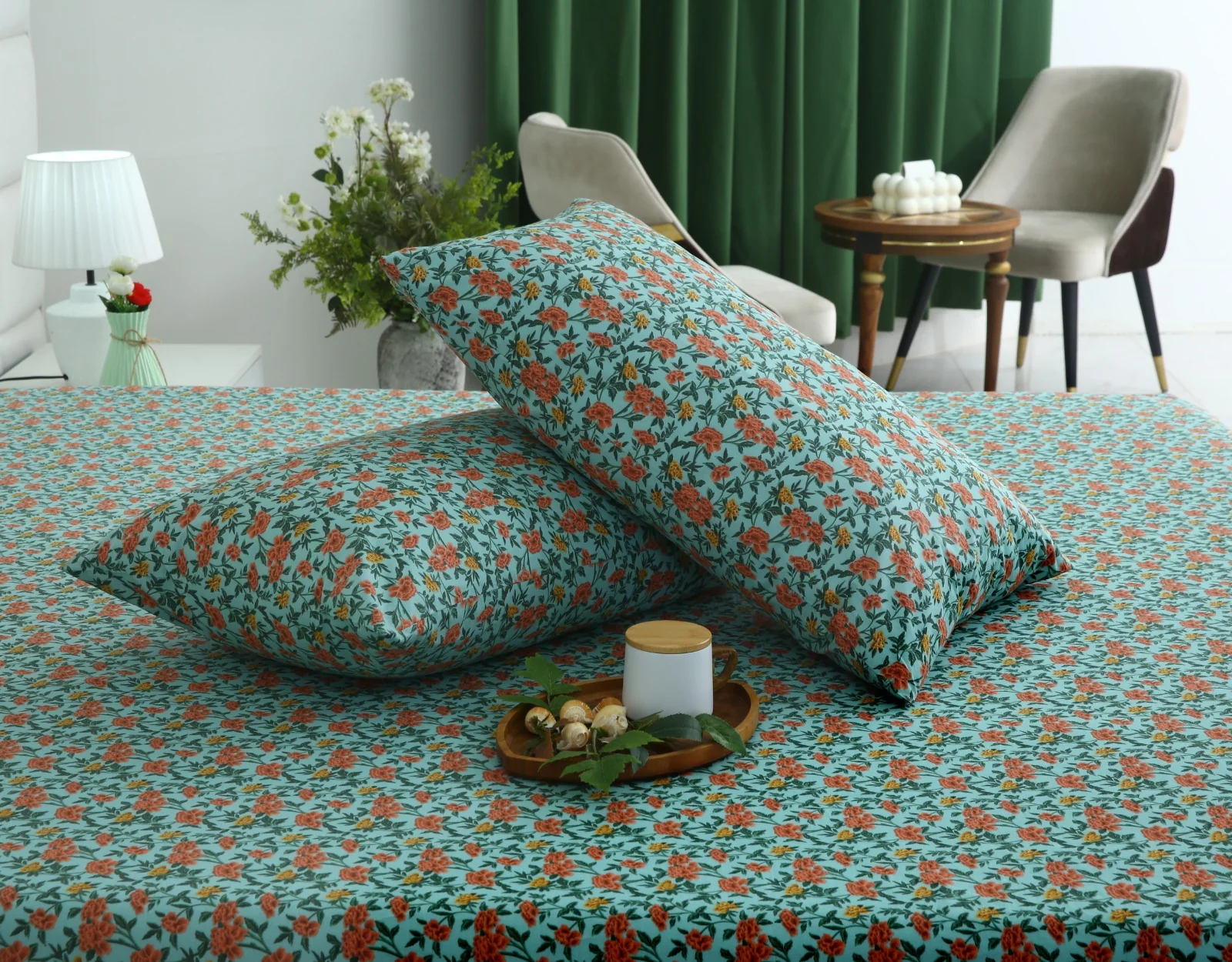 3 PCs Double Bed Sheet With Same Packing- Peach Fuzz - Image 8