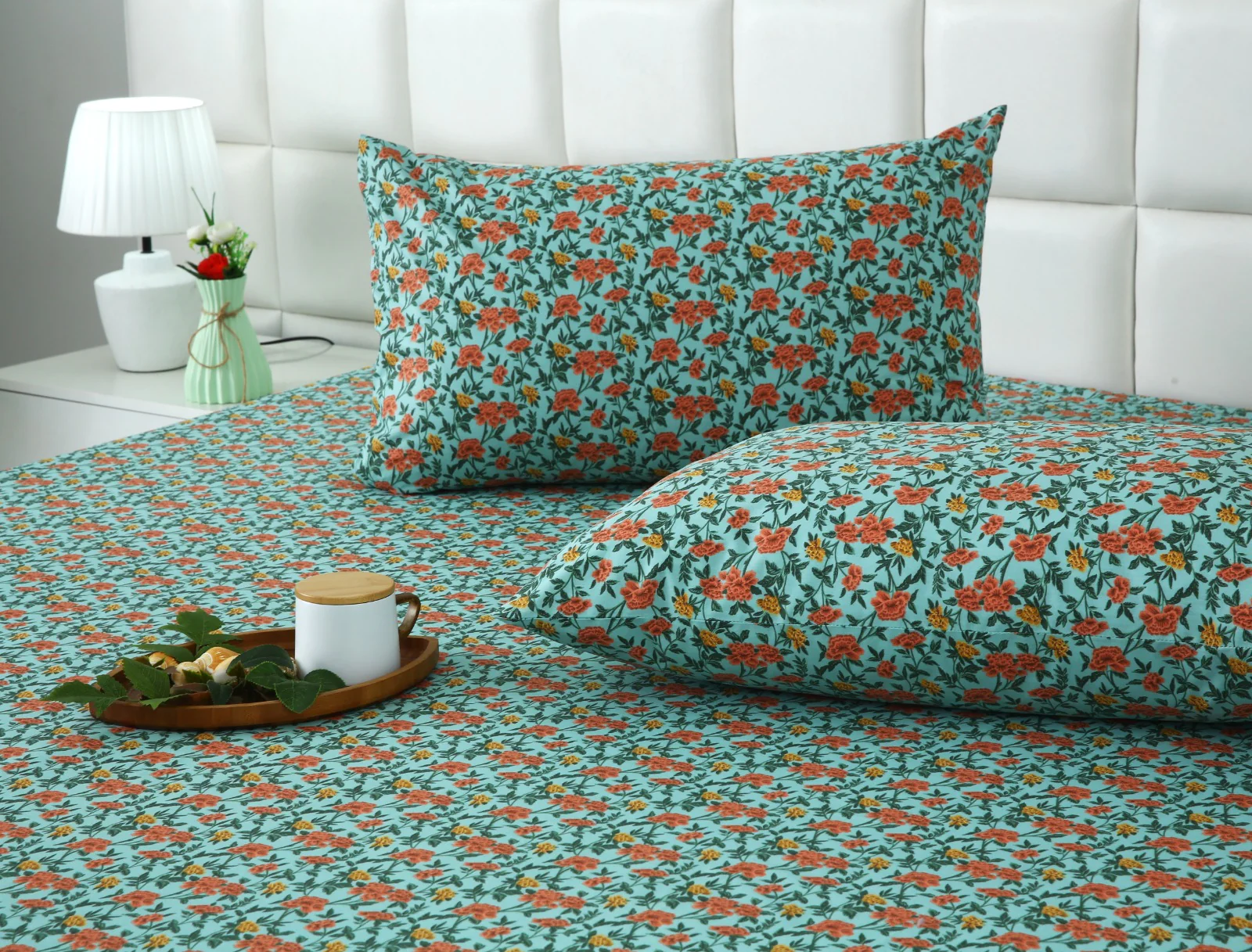 3 PCs Double Bed Sheet With Same Packing- Peach Fuzz - Image 9