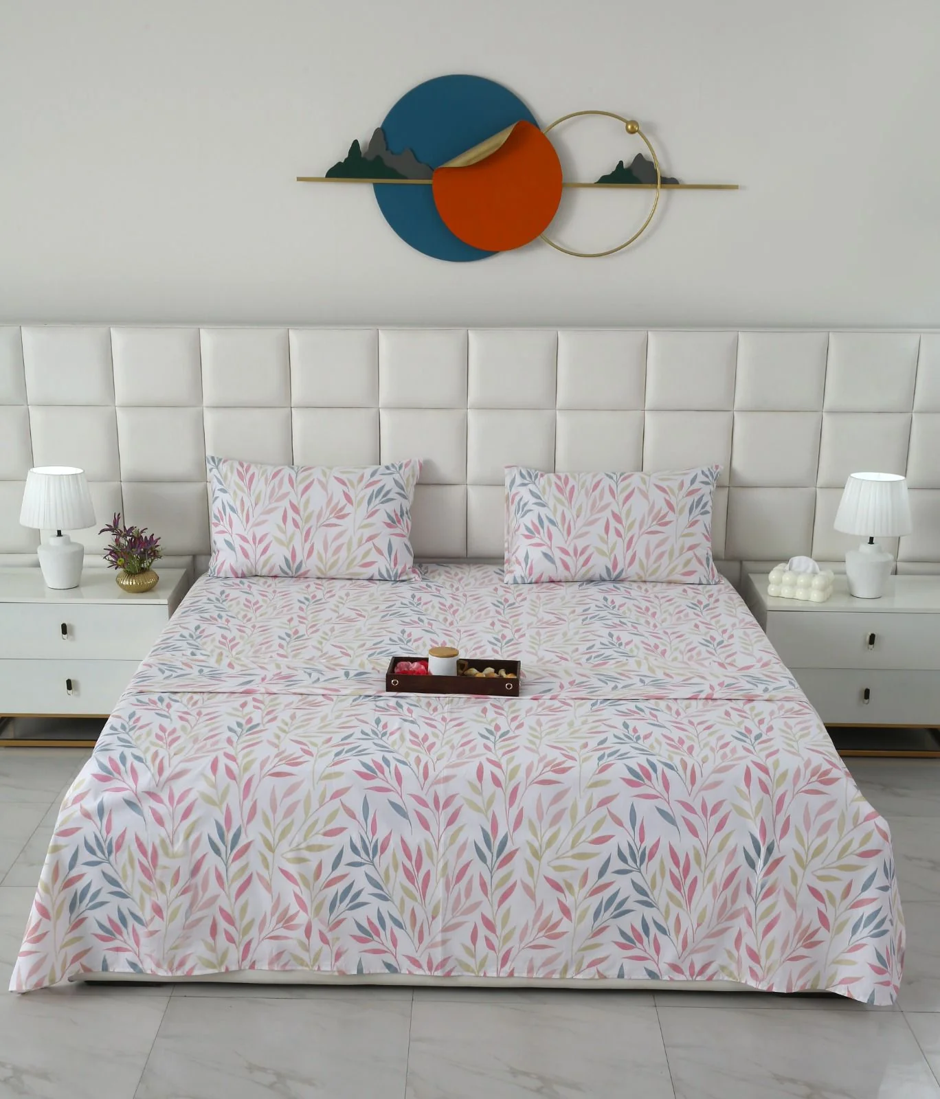 3 PCs Double Bed Sheet With Same Packing- DB284 - Image 2