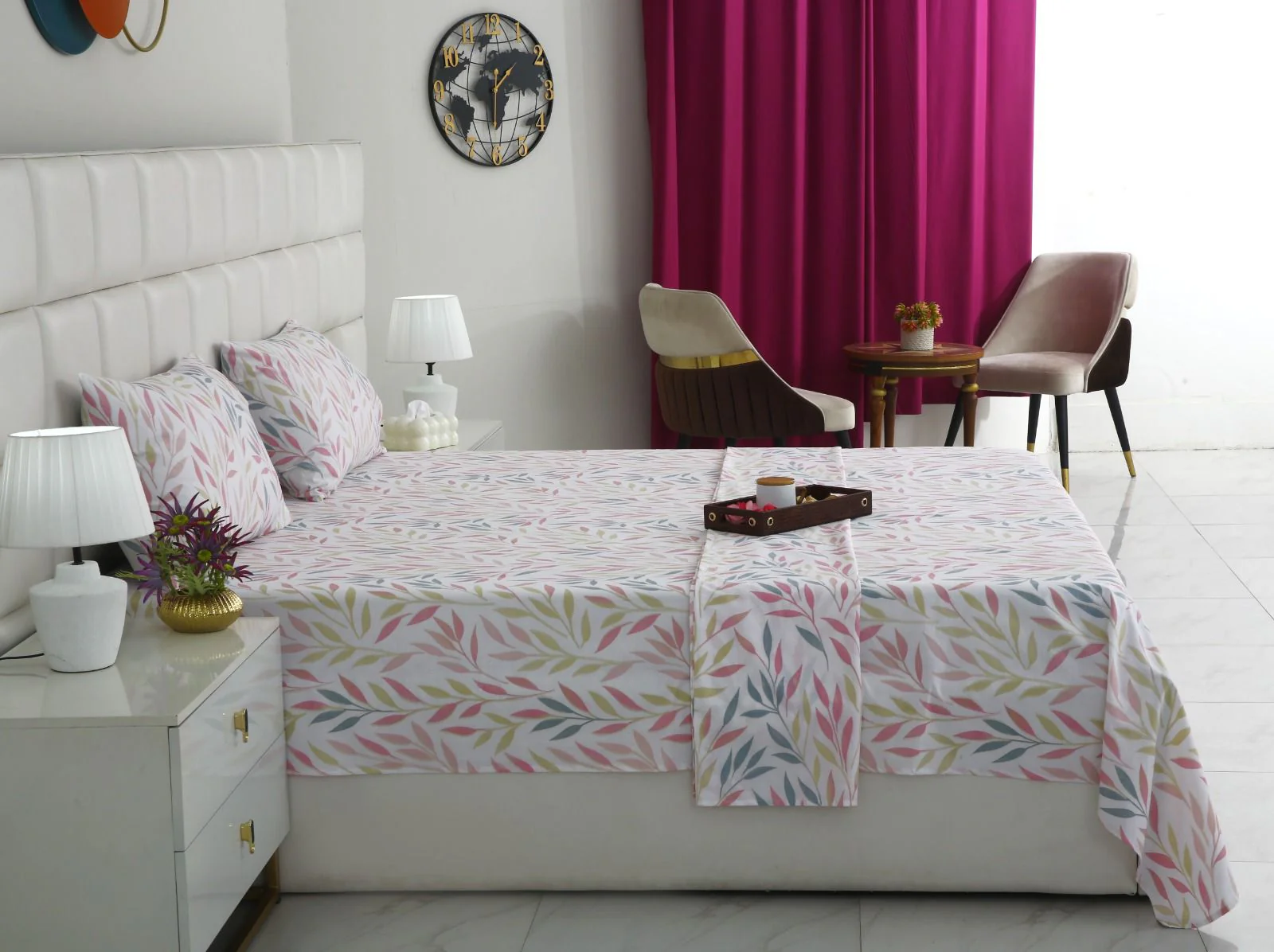3 PCs Double Bed Sheet With Same Packing- DB284 - Image 3