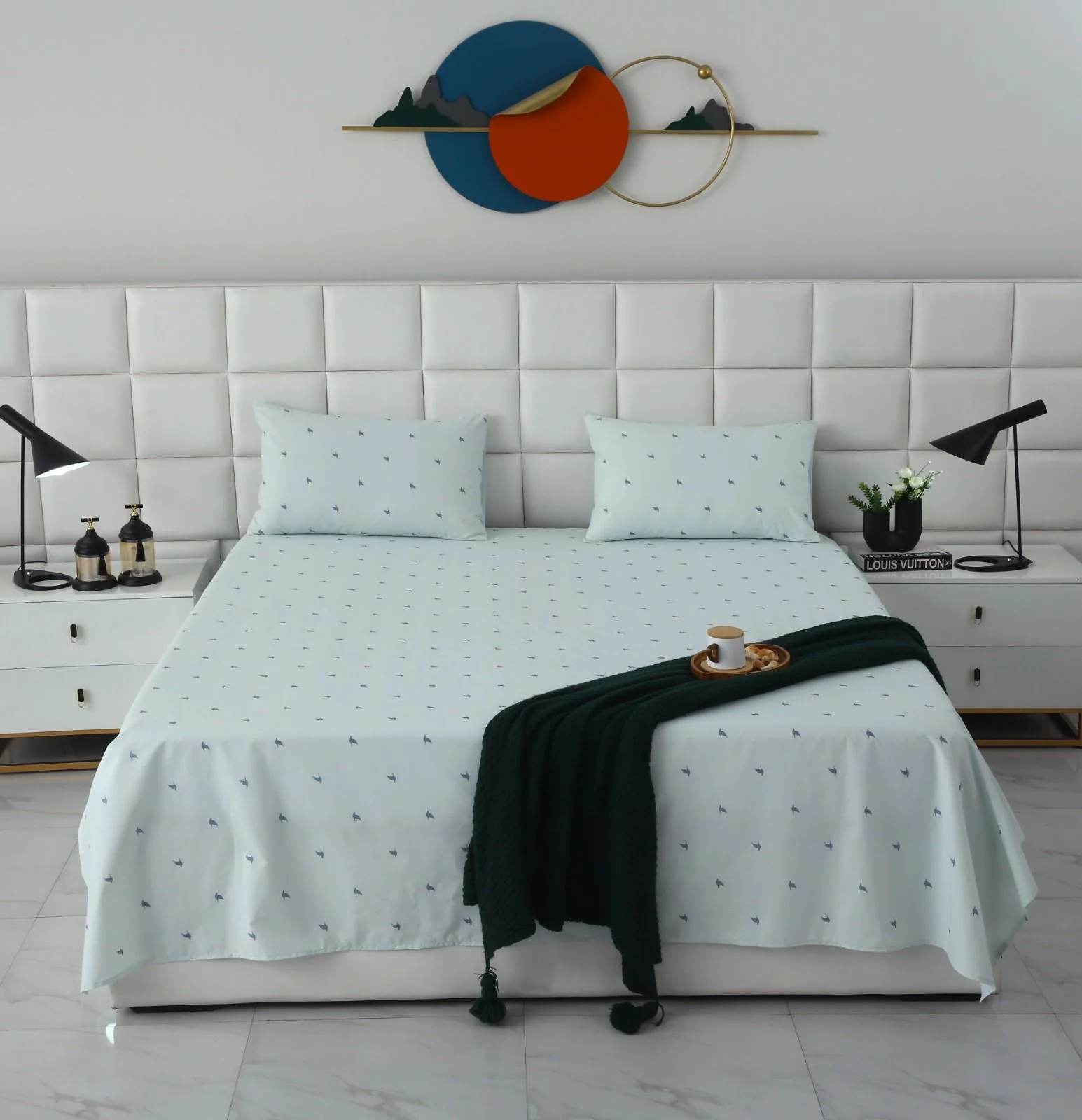 3 PCs Double Bed Sheet With Same Packing-DB-277 - Image 2