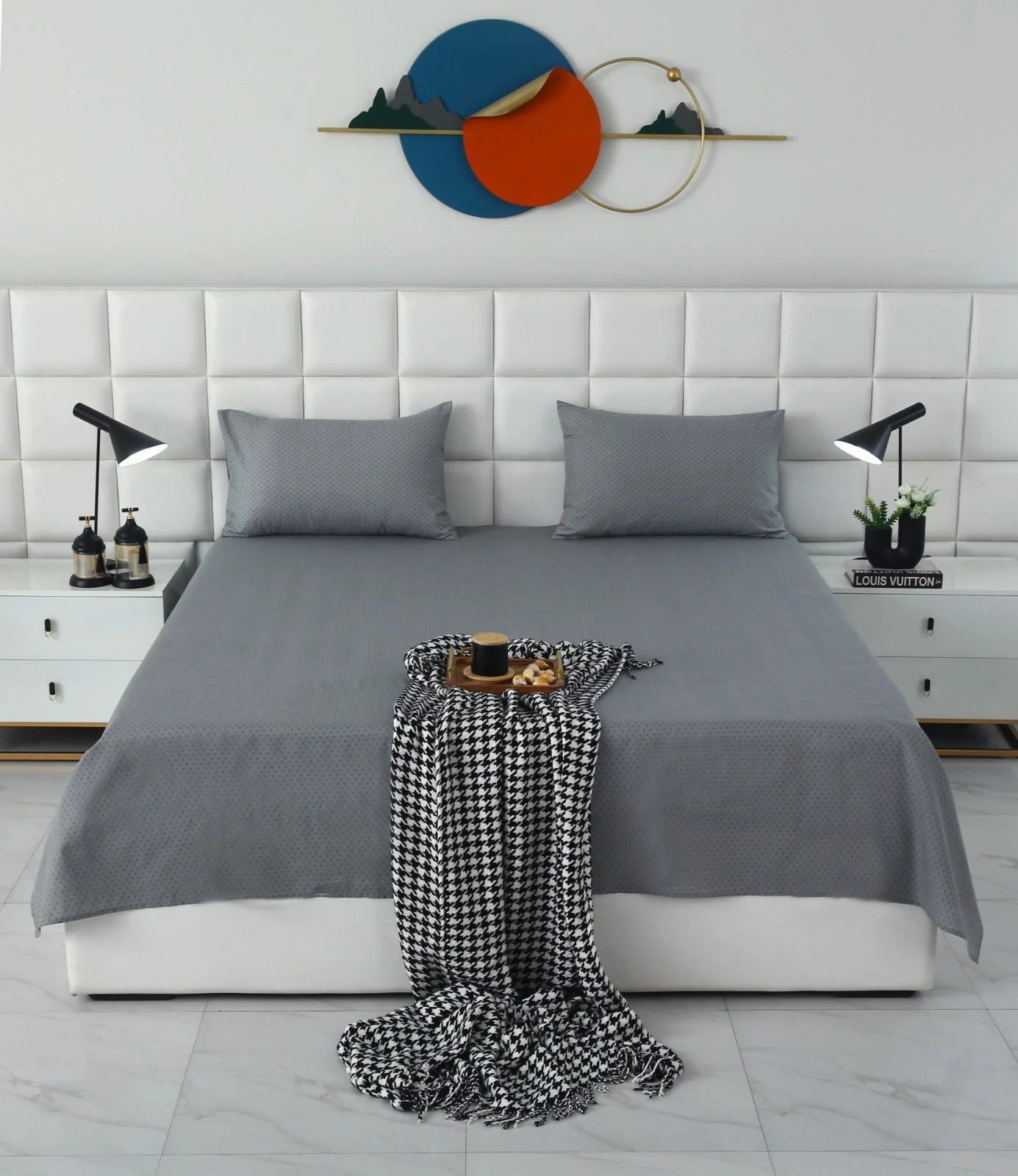 3 PCs Double Bed Sheet With Same Packing-DB-280 - Image 2