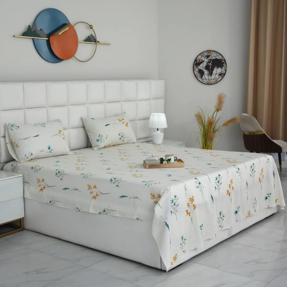 3 PCs Double Bed Sheet With Same Packing-DB-279