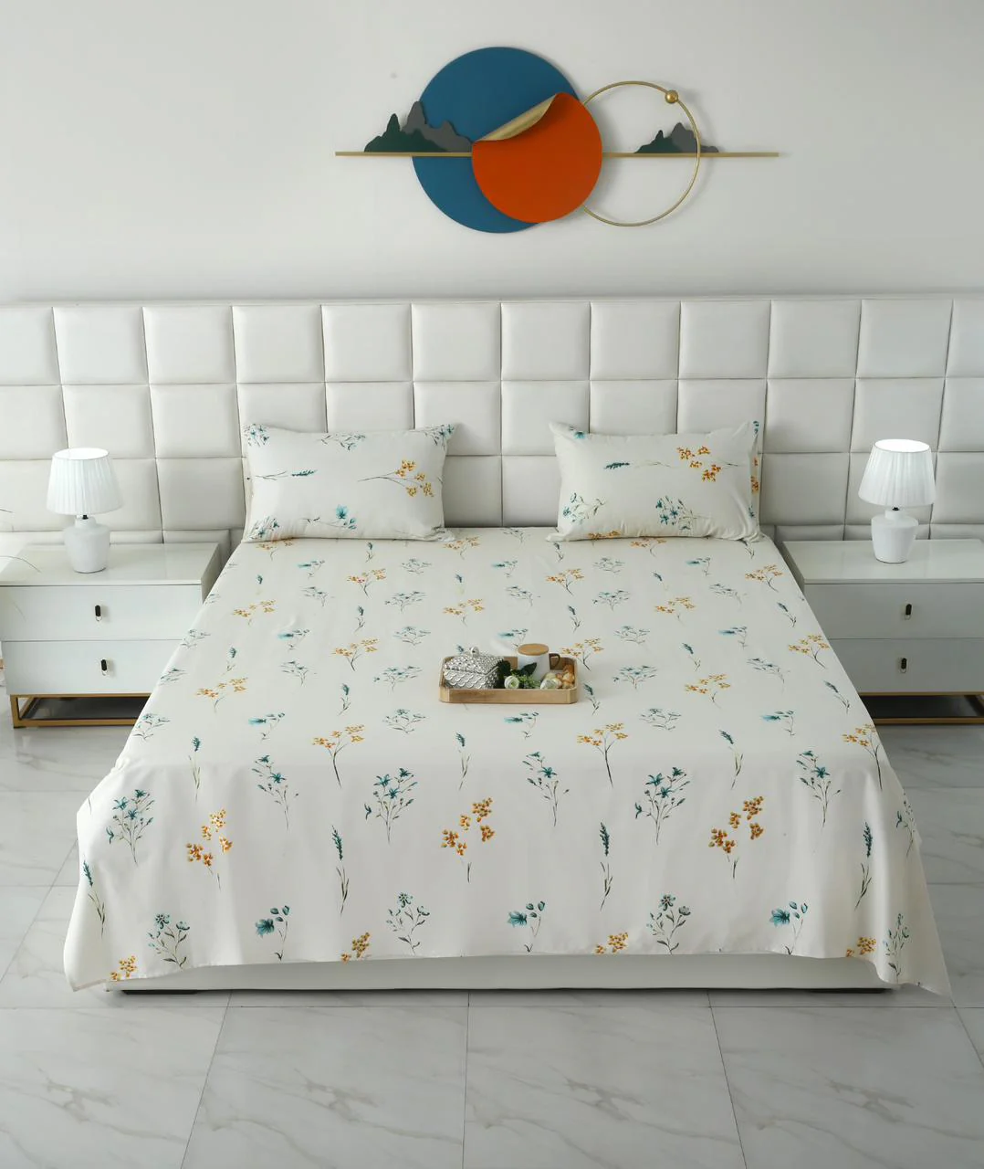 3 PCs Double Bed Sheet With Same Packing-DB-279 - Image 3