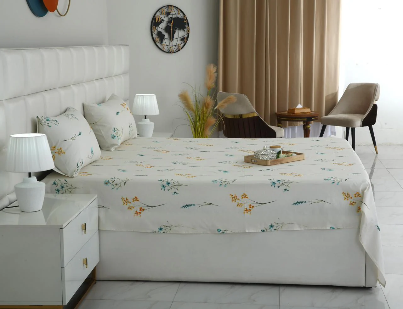 3 PCs Double Bed Sheet With Same Packing-DB-279 - Image 5
