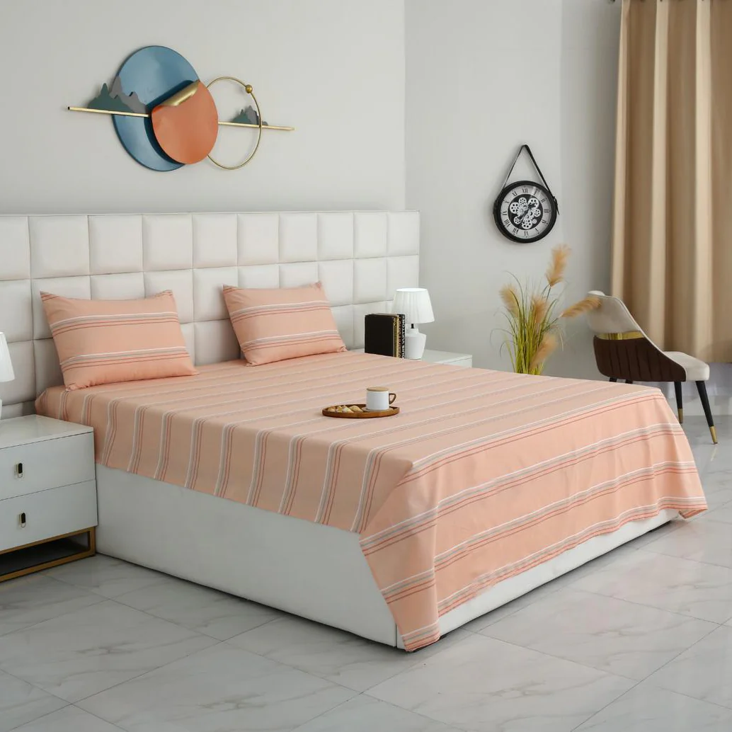 3 PCs Double Bed Sheet With Same Packing-DB-278