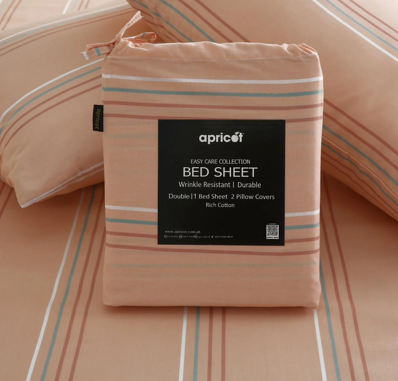 3 PCs Double Bed Sheet With Same Packing-DB-278 - Image 2