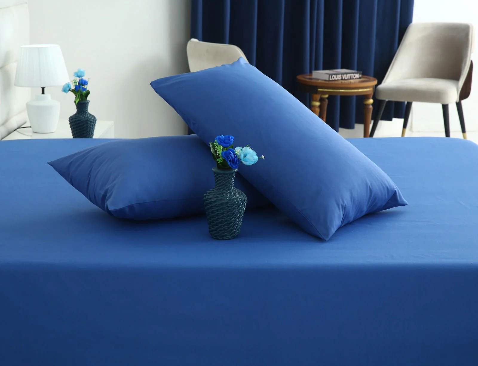3 PCs Double Bed Sheet With Same Packing- Aqua - Image 3