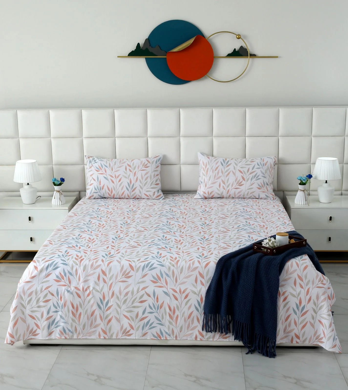 3 PCs Double Bed Sheet With Same Packing- DB286 - Image 2
