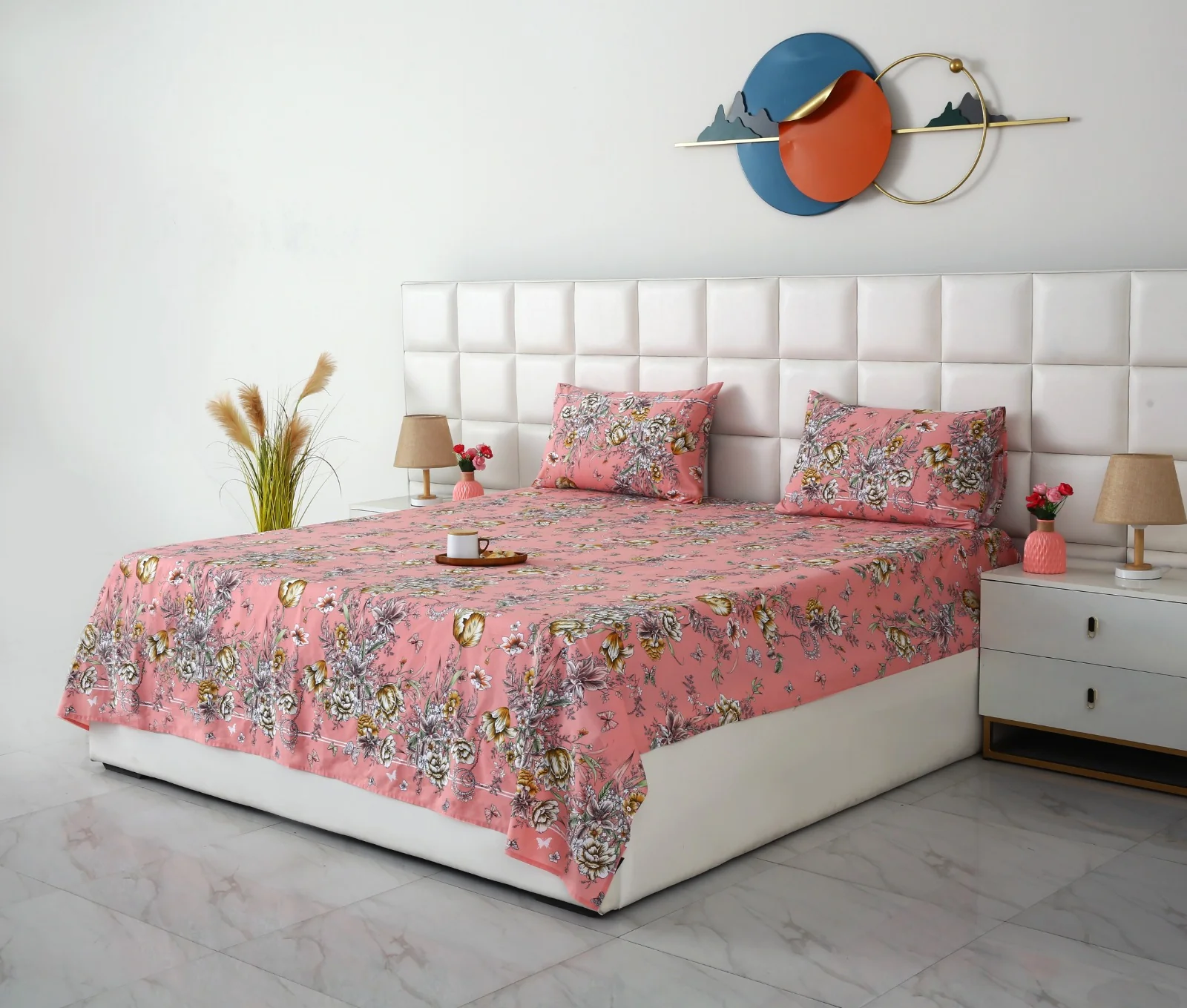 3 PCs Double Bed Sheet With Same Packing- Beatrice Vintage - Image 3