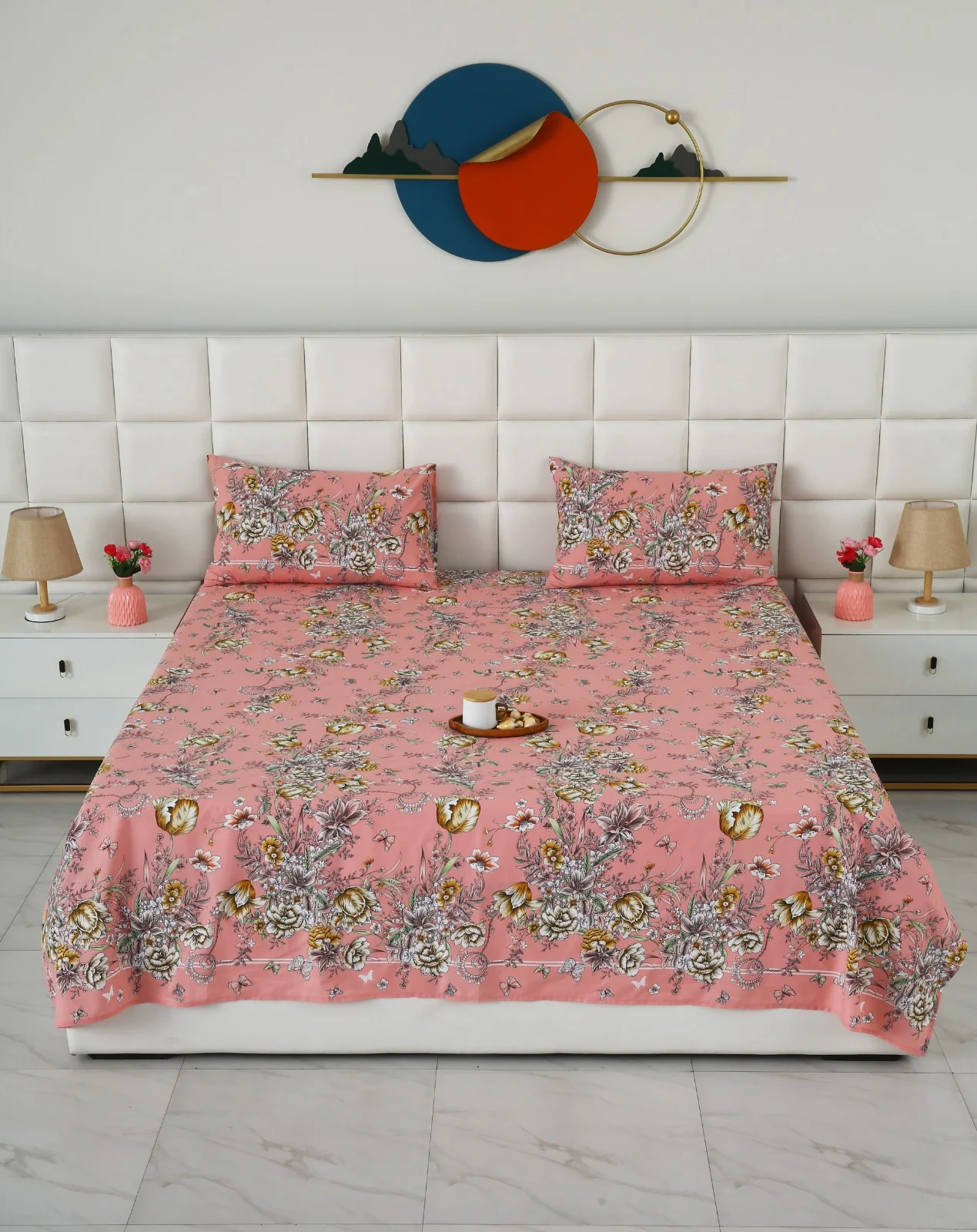 3 PCs Double Bed Sheet With Same Packing- Beatrice Vintage - Image 4