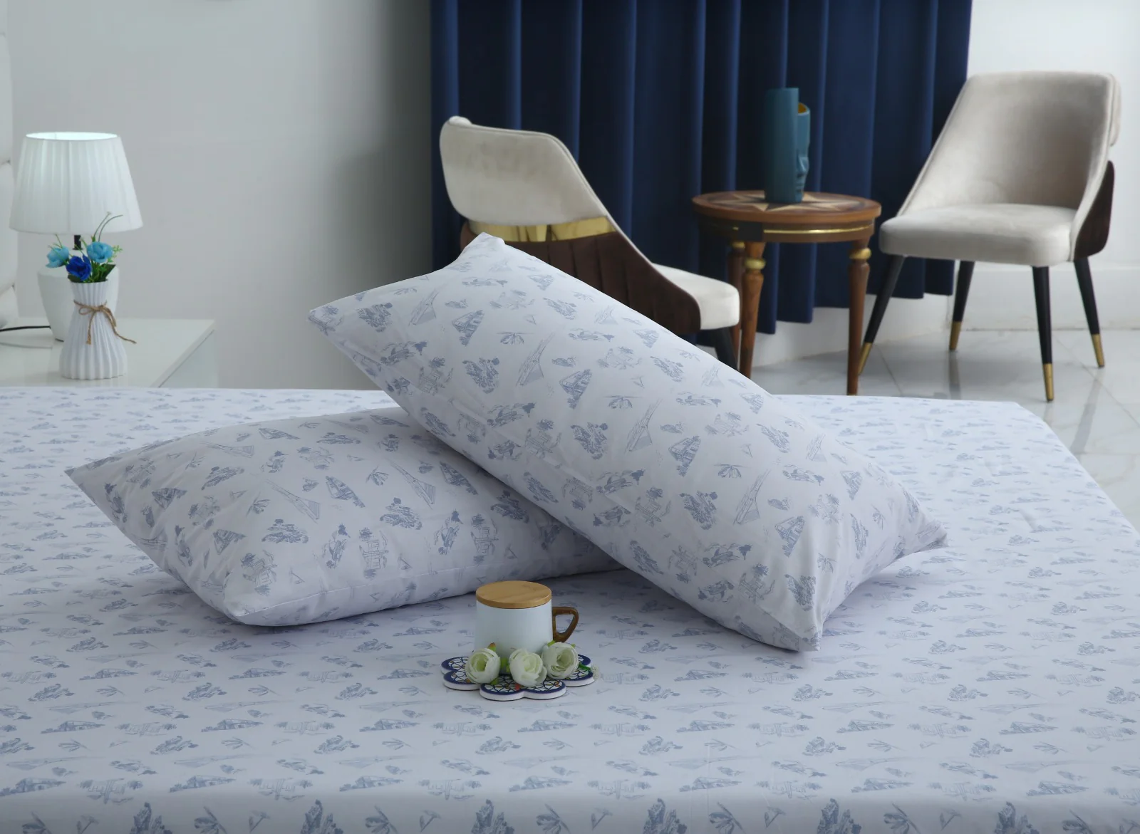 3 PCs Double Bed Sheet With Same Packing- Canva Arts - Image 6