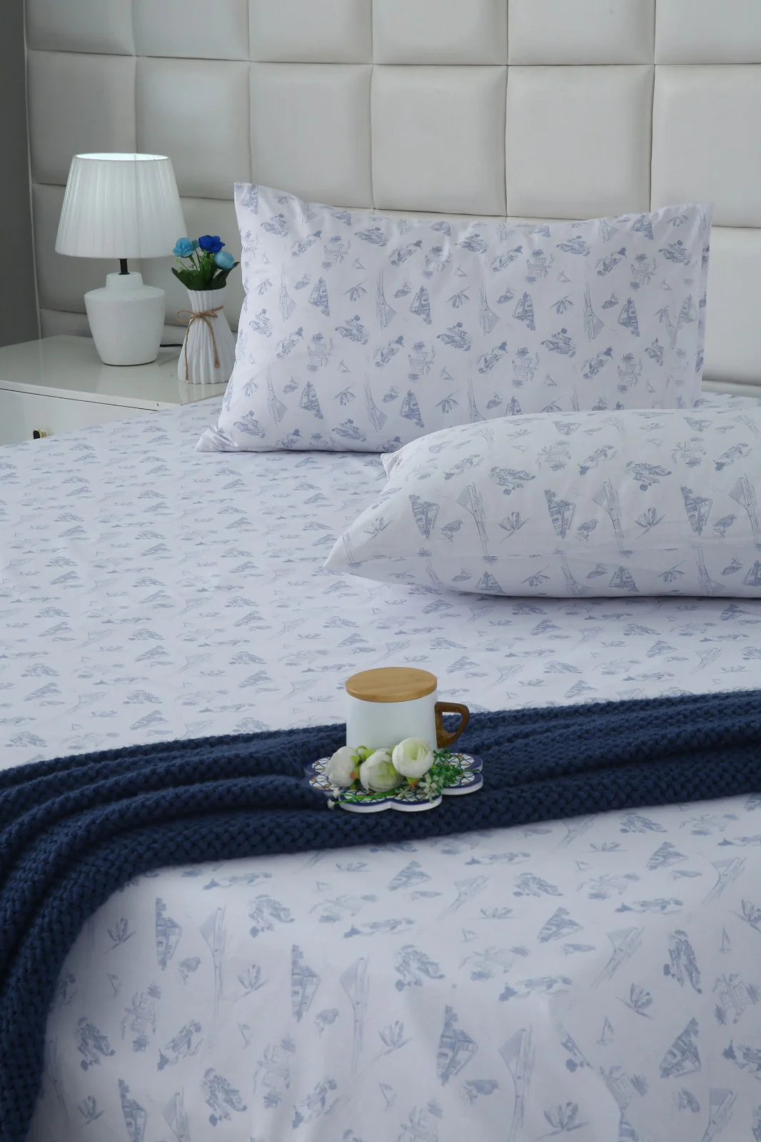 3 PCs Double Bed Sheet With Same Packing- Canva Arts - Image 7