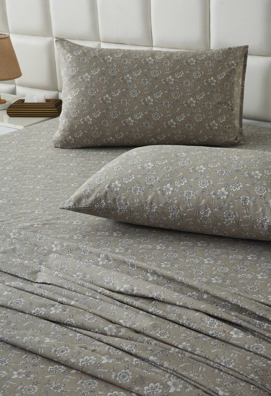 3 PCs Double Bed Sheet With Same Packing-Heritage Floral - Image 6