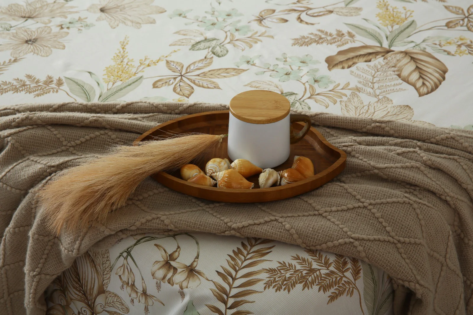3 PCs Double Bed Sheet With Same Packing- Imperial Beige - Image 6