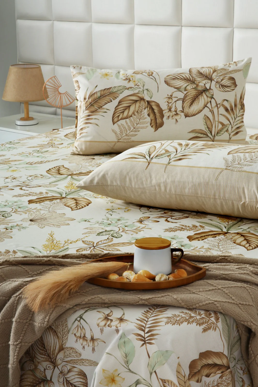 3 PCs Double Bed Sheet With Same Packing- Imperial Beige - Image 8